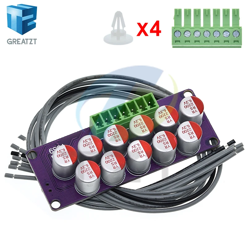 GREATZT 6S 6A High Current Lithium Battery Active Equalization Board Lifepo4 Battery Energy Transfer Equalization Capacitor