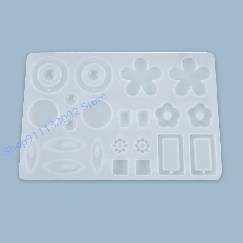 

H9ED Multi-style Earrings Eardrop Danglers Silicone Mould DIY Crafts Jewelry Mold