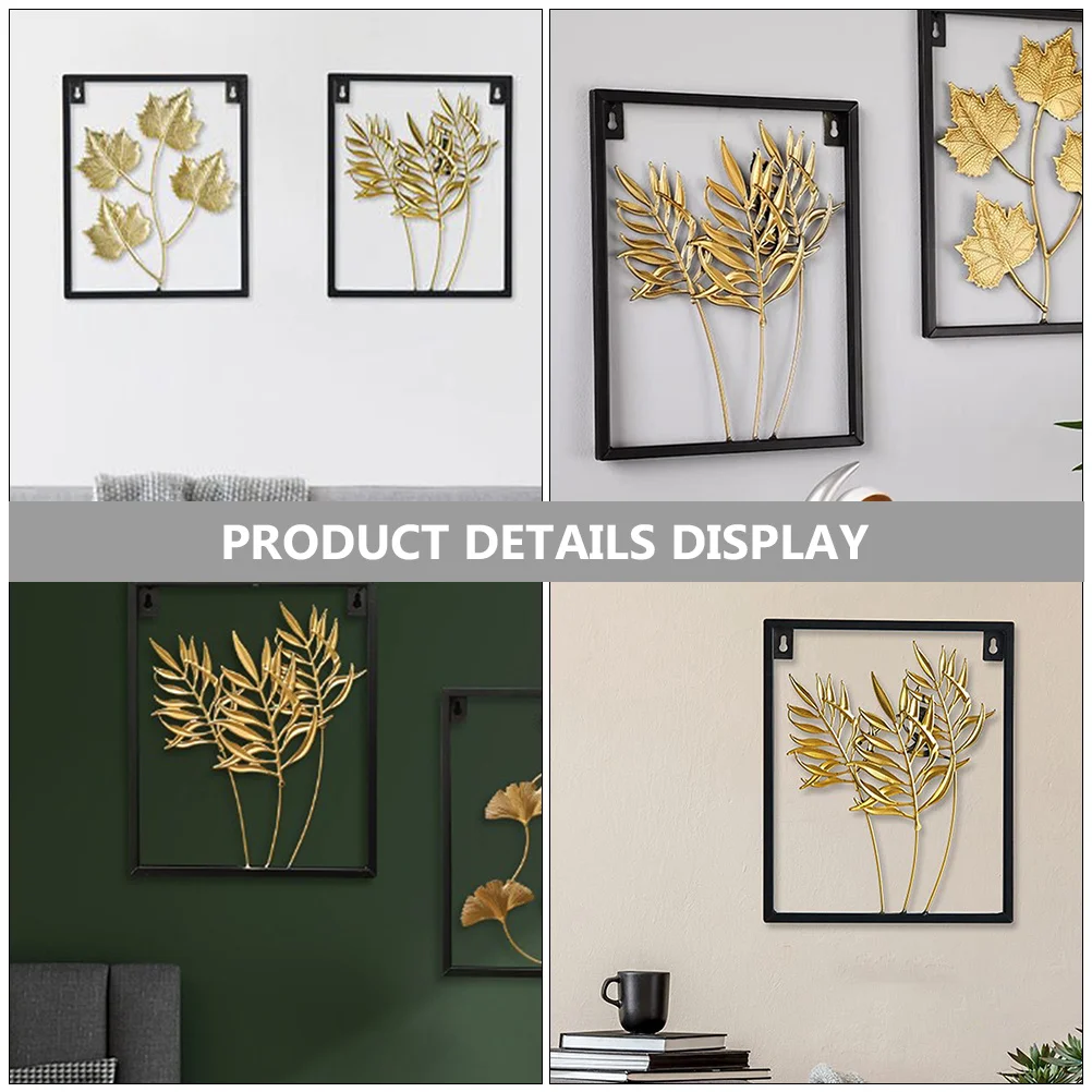 

Modern Bamboo Leaf Wall Hanging Decoration Fake Plants for Entrance Faux Leaves