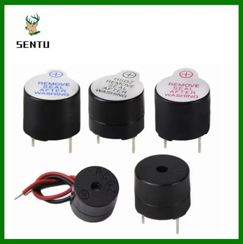 10PCS Active Buzzer 3V/5V/12V/16R TMB12A03 TMB12A05 TMB12A12 Magnetic Long Continous Beep Tone 12095 12*9.5mm Mini Plug Speaker