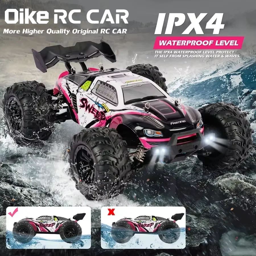 Oike 4WD 1:16 80KM/H Super Brushless 50KM/H Brushed RC Car 4x4 Off Road Remote Control High Speed Drift Racing Truck Buggy Toy
