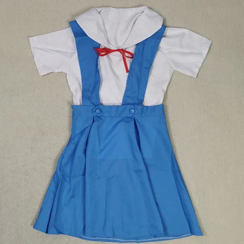 

CyAyanami Rei Cosplay Dress with Socks Asuka Langley Sohryu School Uniform Ayanami Rei Outfits for Anime Comic