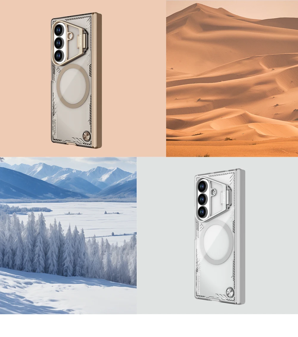 

Для Samsung Galaxy Z Fold 7 5G Nillkin магнитный чехол Iceblade опора складной объектив защита камеры с задней подставкой