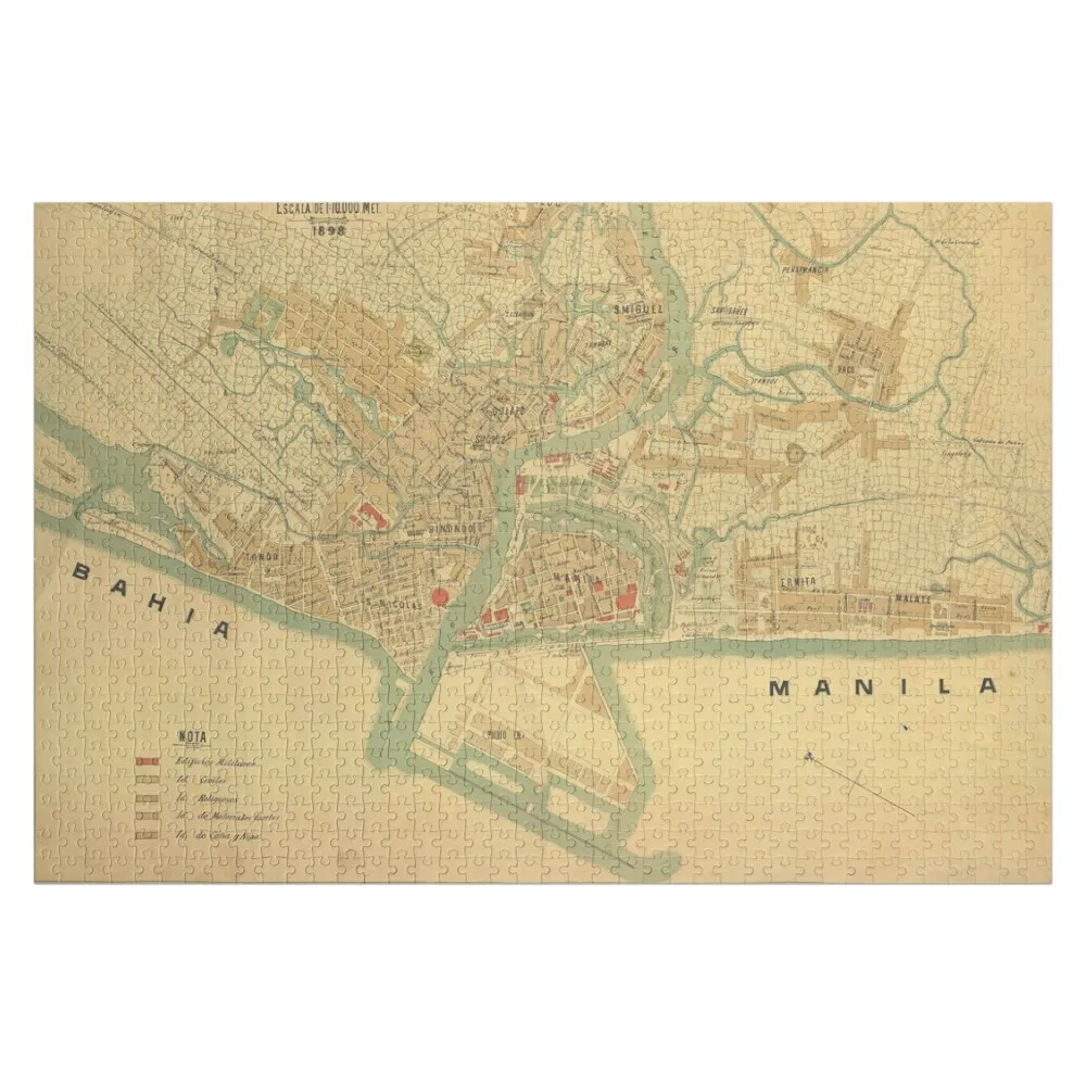 

Винтажная карта Манилы, Филиппины (1898) в виде пазла с персонализированным именем и фотографией на заказ