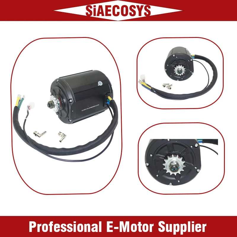 QSMOTOR QS138 90H 72V 4000W 7500W Max Liquid-Cooled Mid-Drive Motor 110KPH for Electric Motorcycle ATV