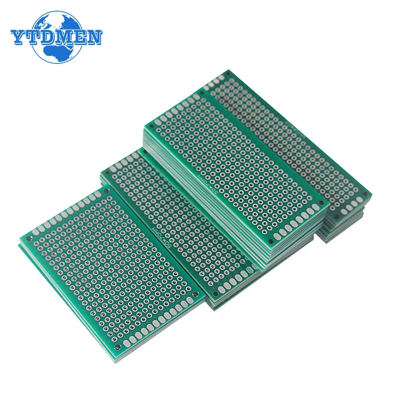 5pcs 8 Sizes Double Side Prototype PCB Tinned Universal Board Experimental Plate Circuirt Hole Bread Board 2.54mm Glass Fiber