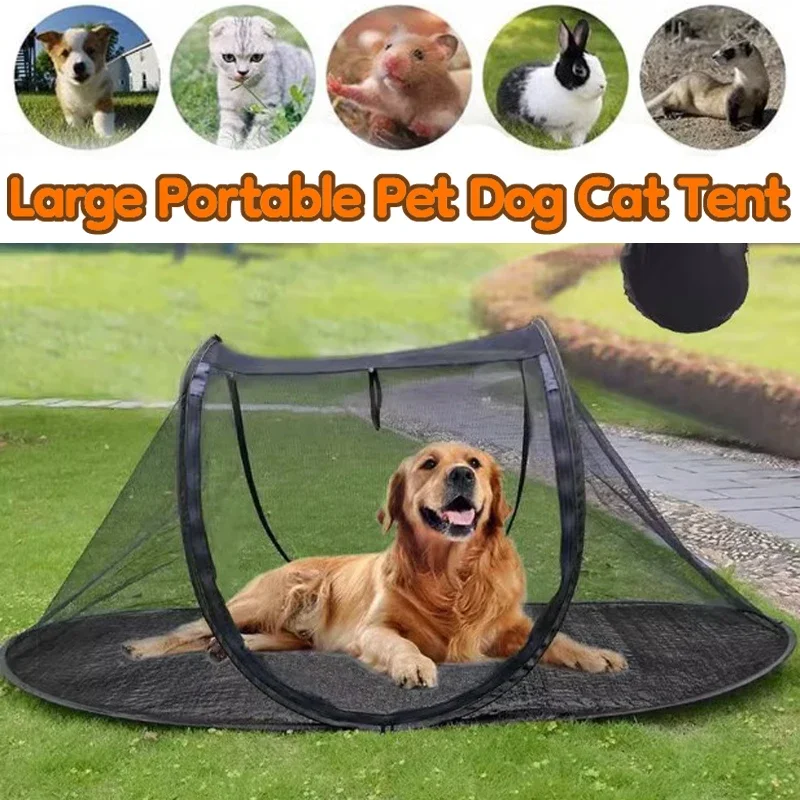 Portable Folding Pet Tent Outdoor Tent for Pet Cat Dogs Breathable Outside Playhouse Small Dog Fence Camping Dog Playpen For dog