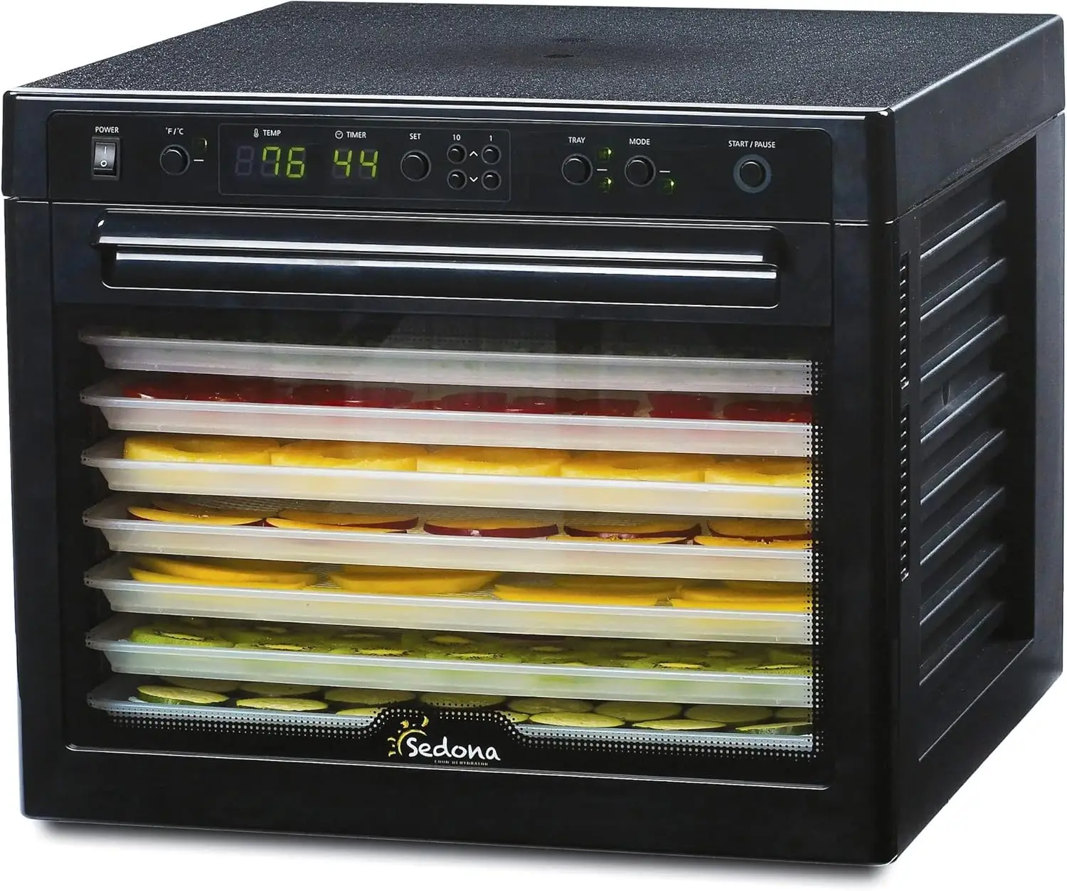 Classic SD-P9000 Digital Food Dehydrator, Black with BPA-Free Plastic Trays (Renewed)