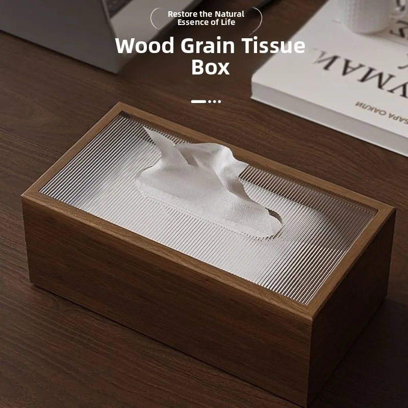 

Китайская деревянная коробка для салфеток из орехового дерева, офисная настольная бумажная коробка, роскошный отель, элитный Ins Sle, прямоугольная деревянная рама