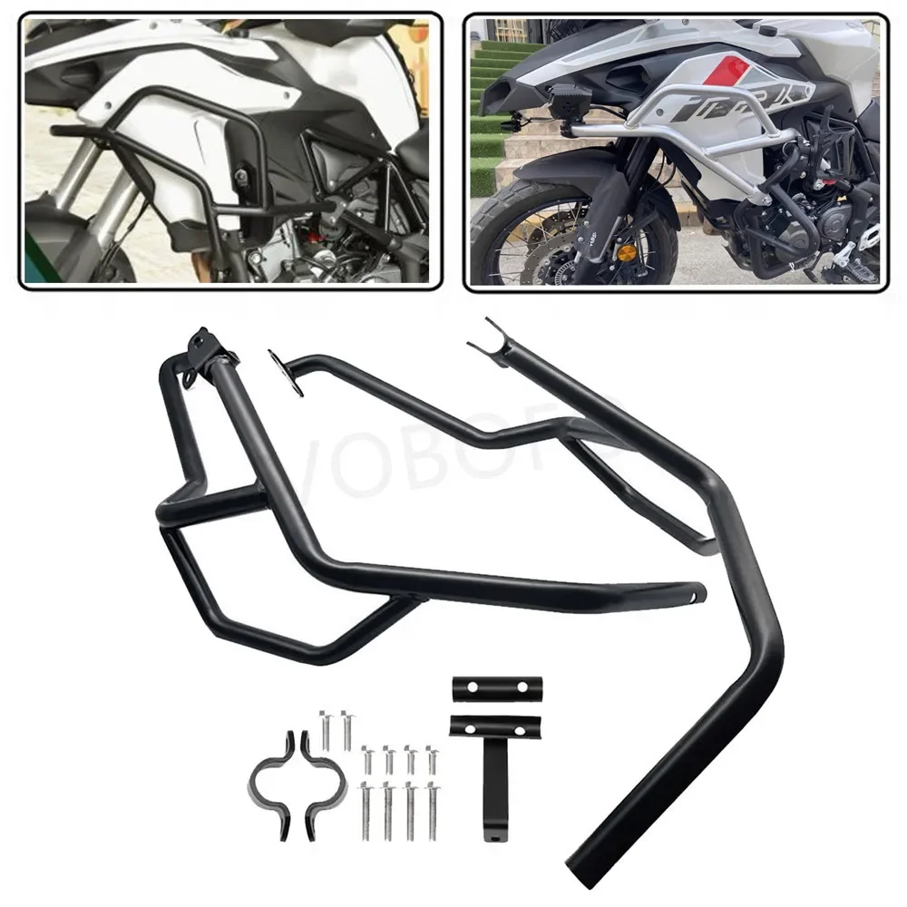 For Benelli TRK502X TRK502 TRK 502 Motorcycle Engine Guard Bumper Highway Crash Bar Frame Protection Bumper Modified Accessories
