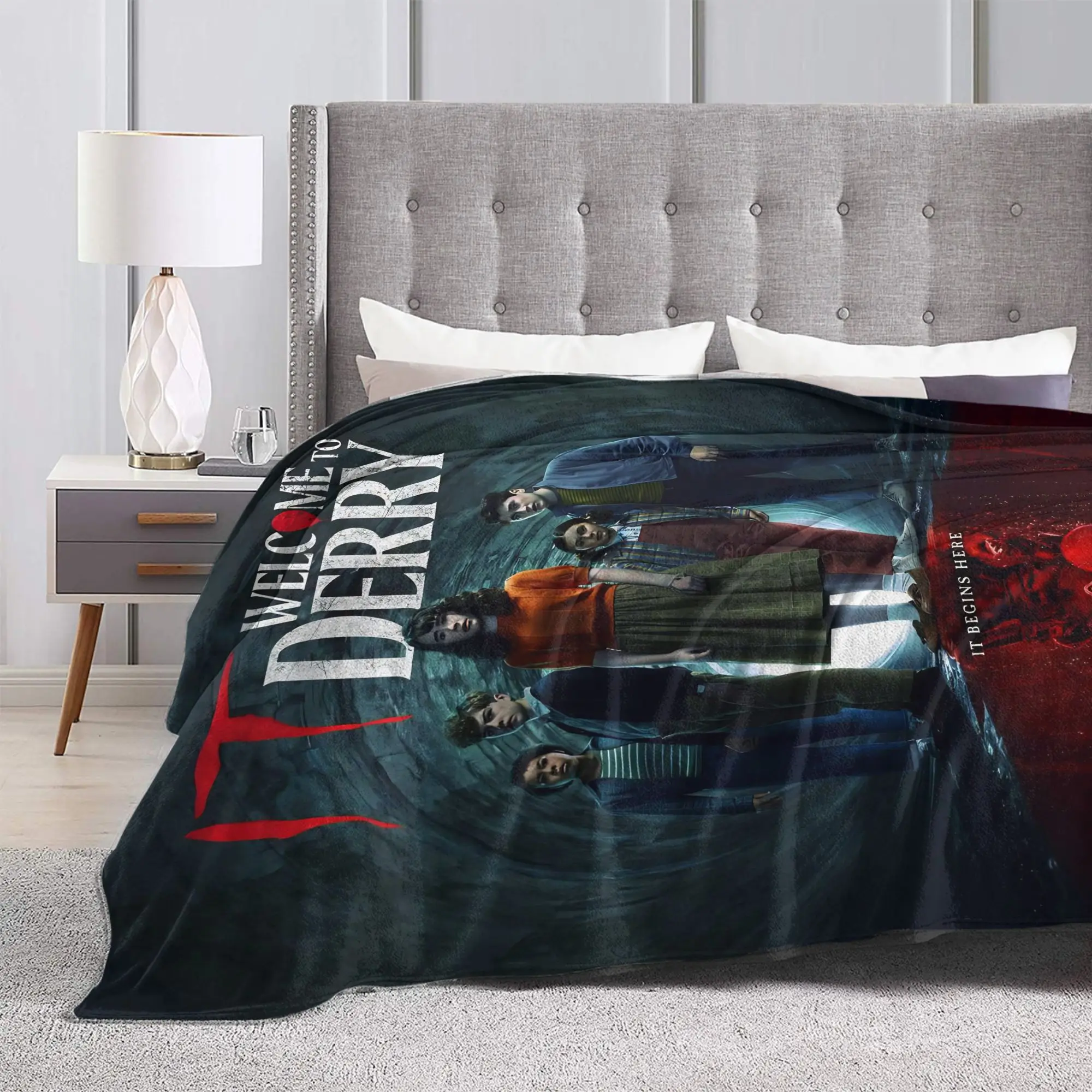 تكنولوجيا المعلومات مرحبا بكم في ديري دائما العيون البطانيات جودة فائقة النعومة الفراش يلقي الشتاء الفتيات الفتيان ديكور المنزل الجدة المفرش