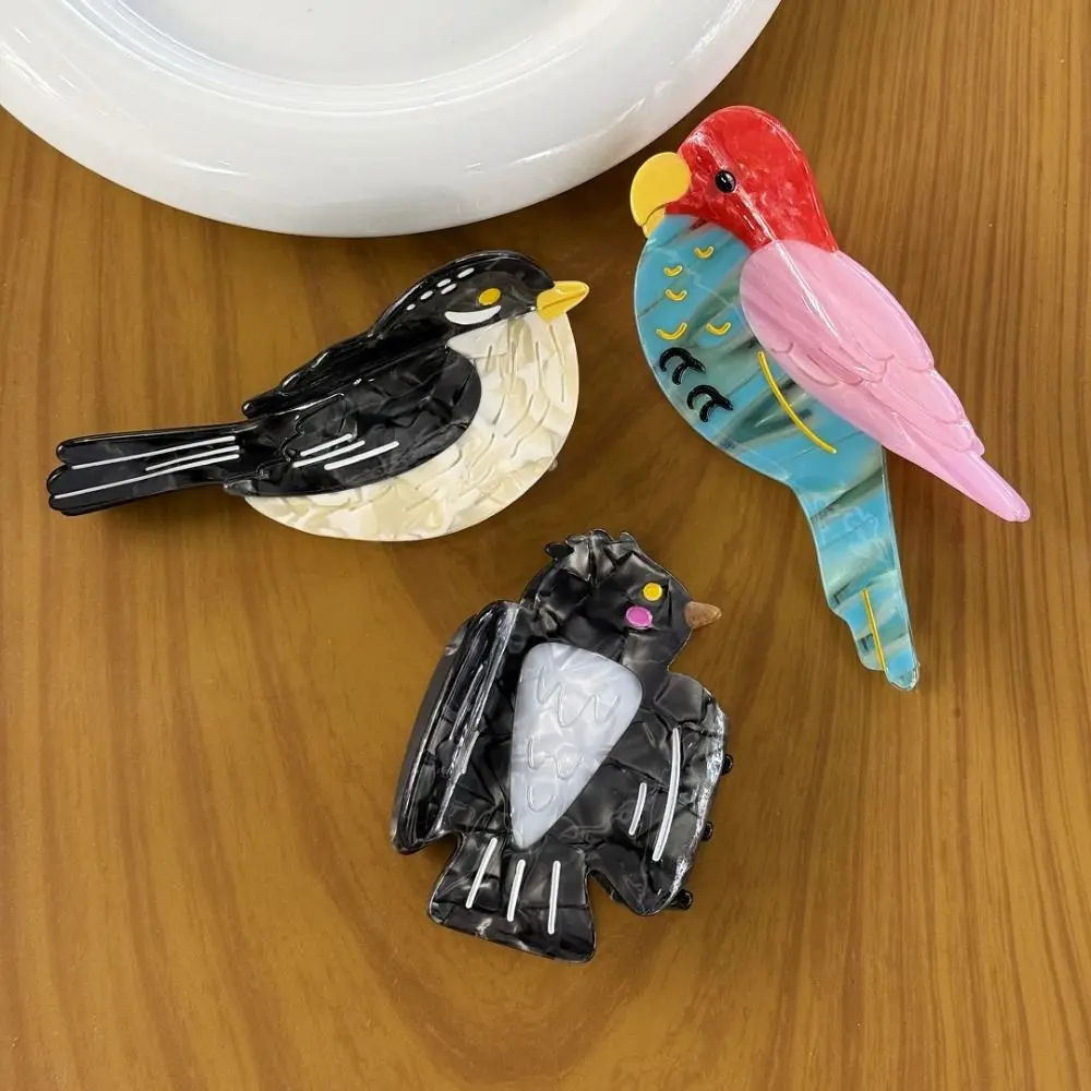 Cute Cartoon Animal Shark Clip Woodpecker Creative Acetic Acid Hair Claw Headwear Korean Style Swallow Bird Hair Claw Female