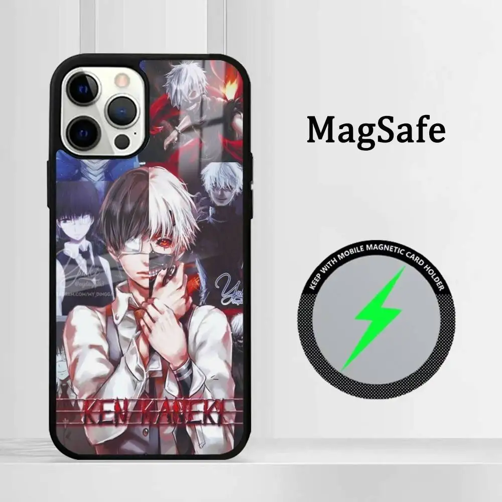 

Чехол для телефона IPhone 16, 15, 14, 13, 12, 11 Pro Max Plus Mini Magsafe Hot Anime Demon Slayer Mirror, беспроводной магнитный чехол