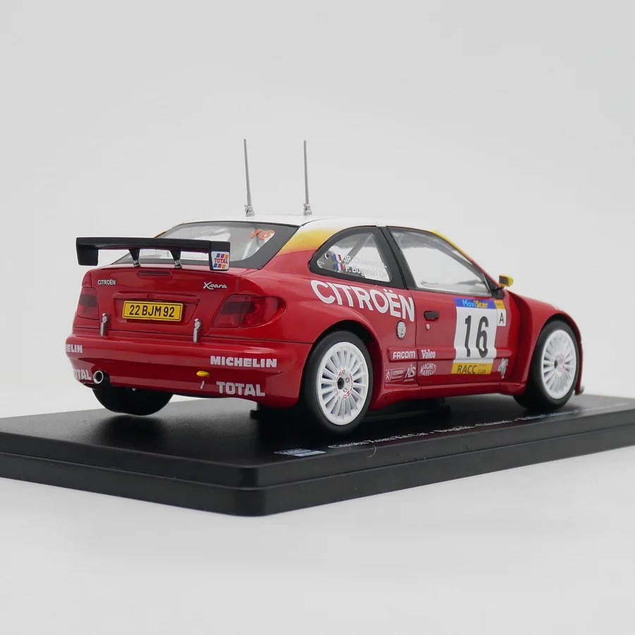 Ixo 1:24 Scale Diecast Alloy Citroen Xsara WRC 1999 Toys Cars Model Classics Adult Collection Souvenir Gifts Static Display