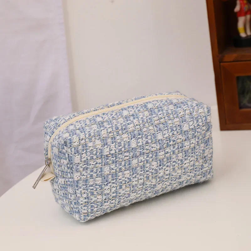 Fashion Women Clutch Makeup Bag Cosmetic Storage Bag Large Capacity Portable Travel Toiletries Storage Bag Student Pencil Case