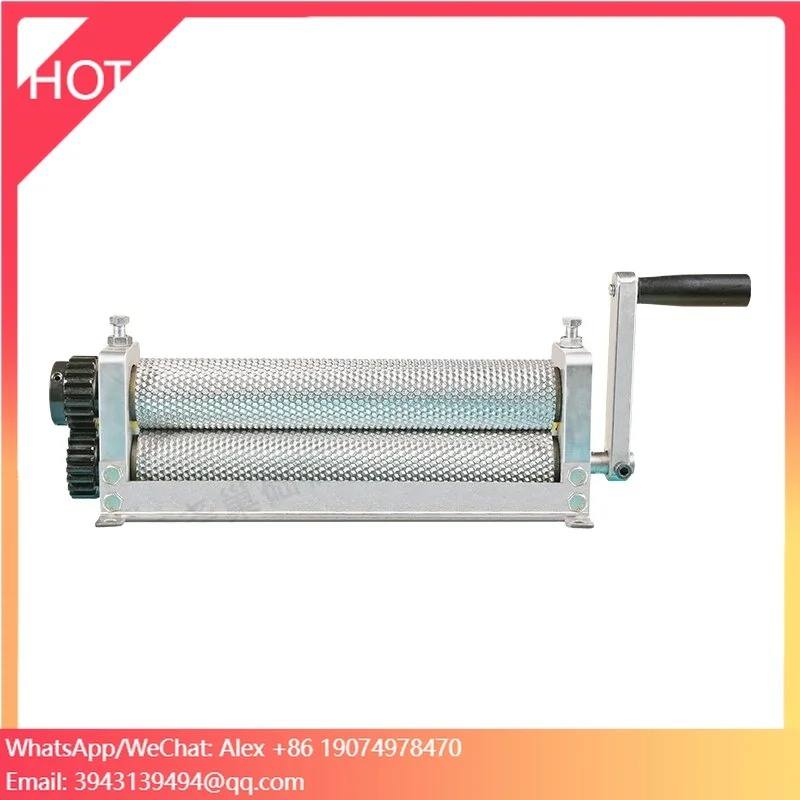 

4.63mm Hive Manual Beeswax Foundation Machine 54.5mm*310mm Aluminum Alloy Roller For Beekeeping