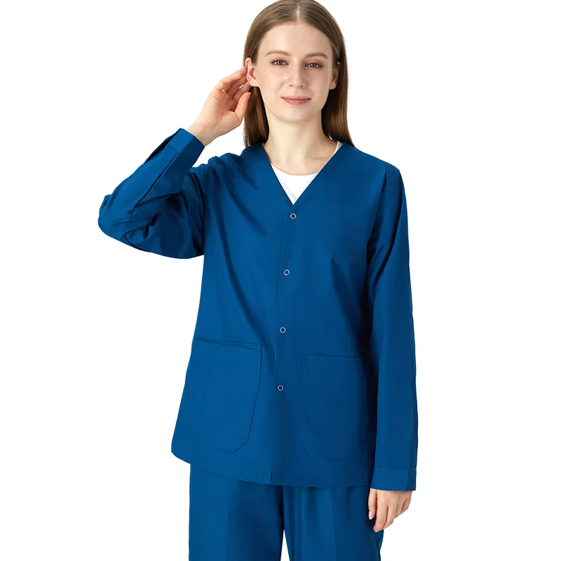 Costumes d'infirmière à manches longues, ensemble de gommage pour femmes, uniforme médical, vêtements de travail, Assistant dentaire vétérinaire, tenue de travail pour médecin 206
