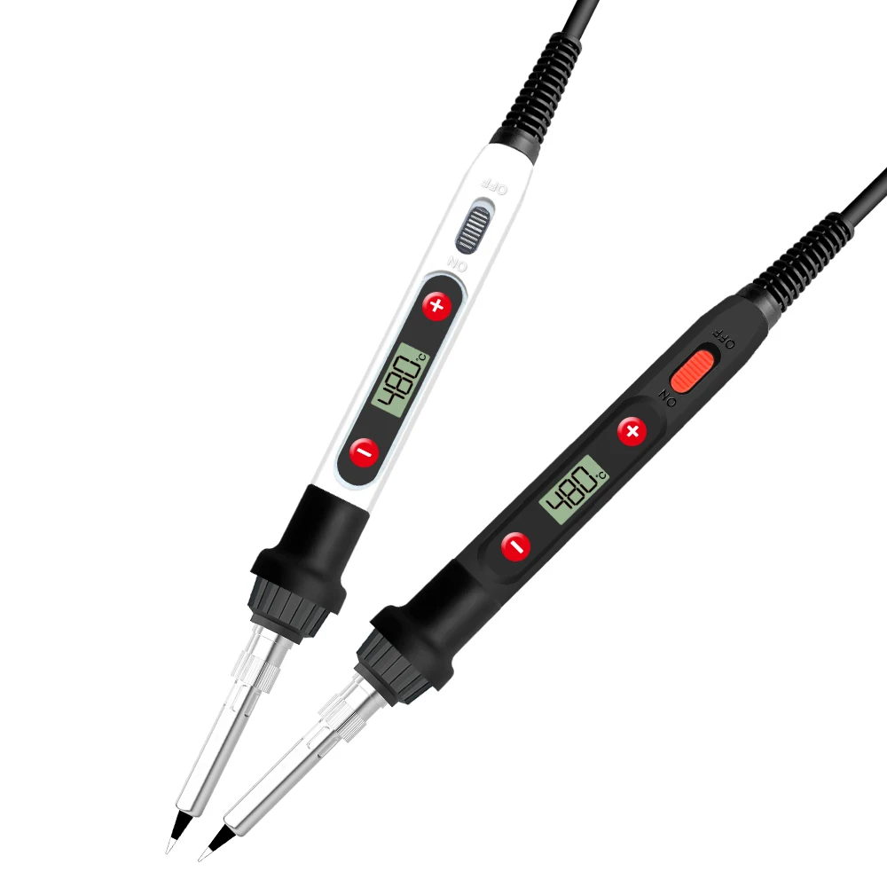 80W Digital Soldering Iron LCD Digital Display Adjustable Temperature Soldering Iron Tips 220V/110V Welding Solder Tools