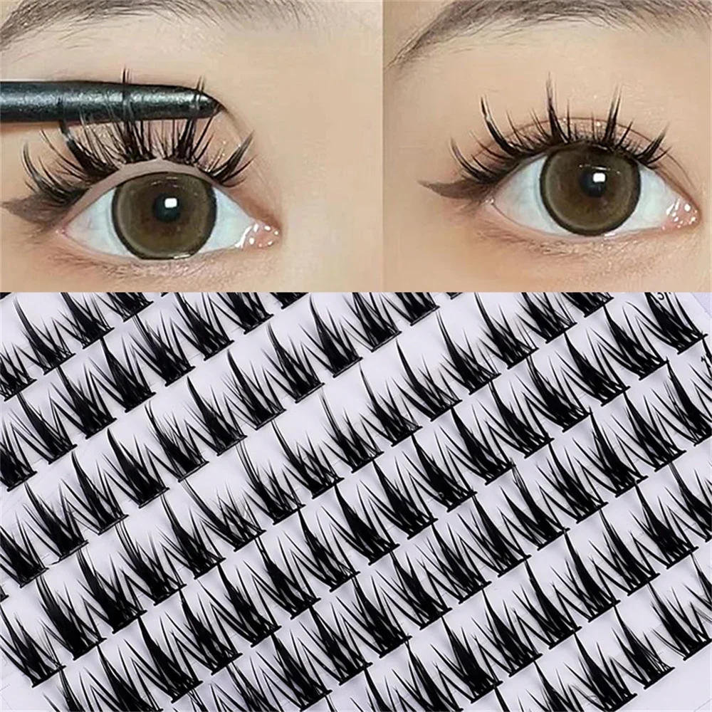 Individual Lashes 160 Cluster Pure Wild Devil Lazy Man Trilogy False Eyelash Natural Simulation Segmented Single