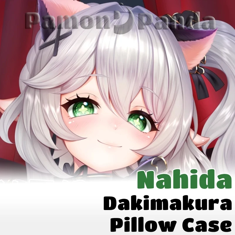 Nahida Dakimakura Genshin Impact Game Pillowcase Hugging Full Body Pillow Case Sexy Cushion Cover Home Bedding Decor Otaku Gift