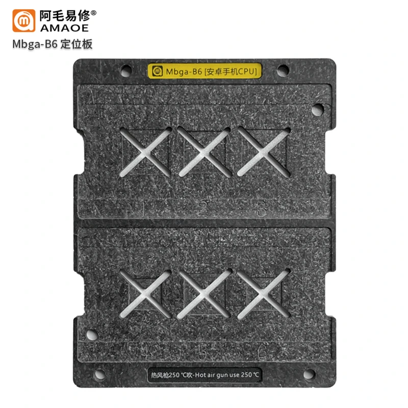 Amaoe Mbga-B6 BGA Planting Tin Platform For Android CPU MSM8996 MSM8953 1AB MSM8956 MSM8994 MSM8976 MSM8974 MSM8992 Remove Glue