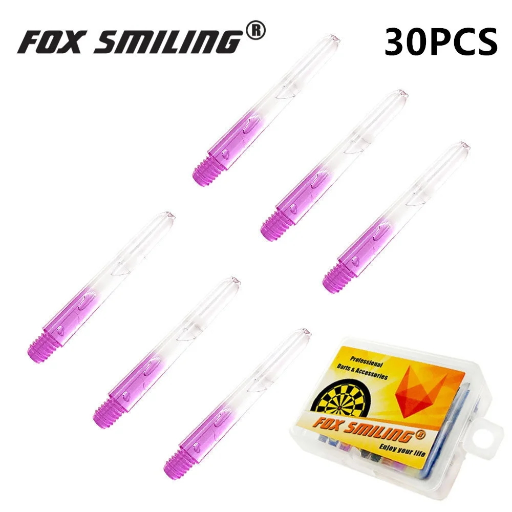 Fox Smiling 30pcs 2BA 35mm Darts Shafts Nylon Dart Shaft For Professional Darts Plastic Dart Shafts Accessories