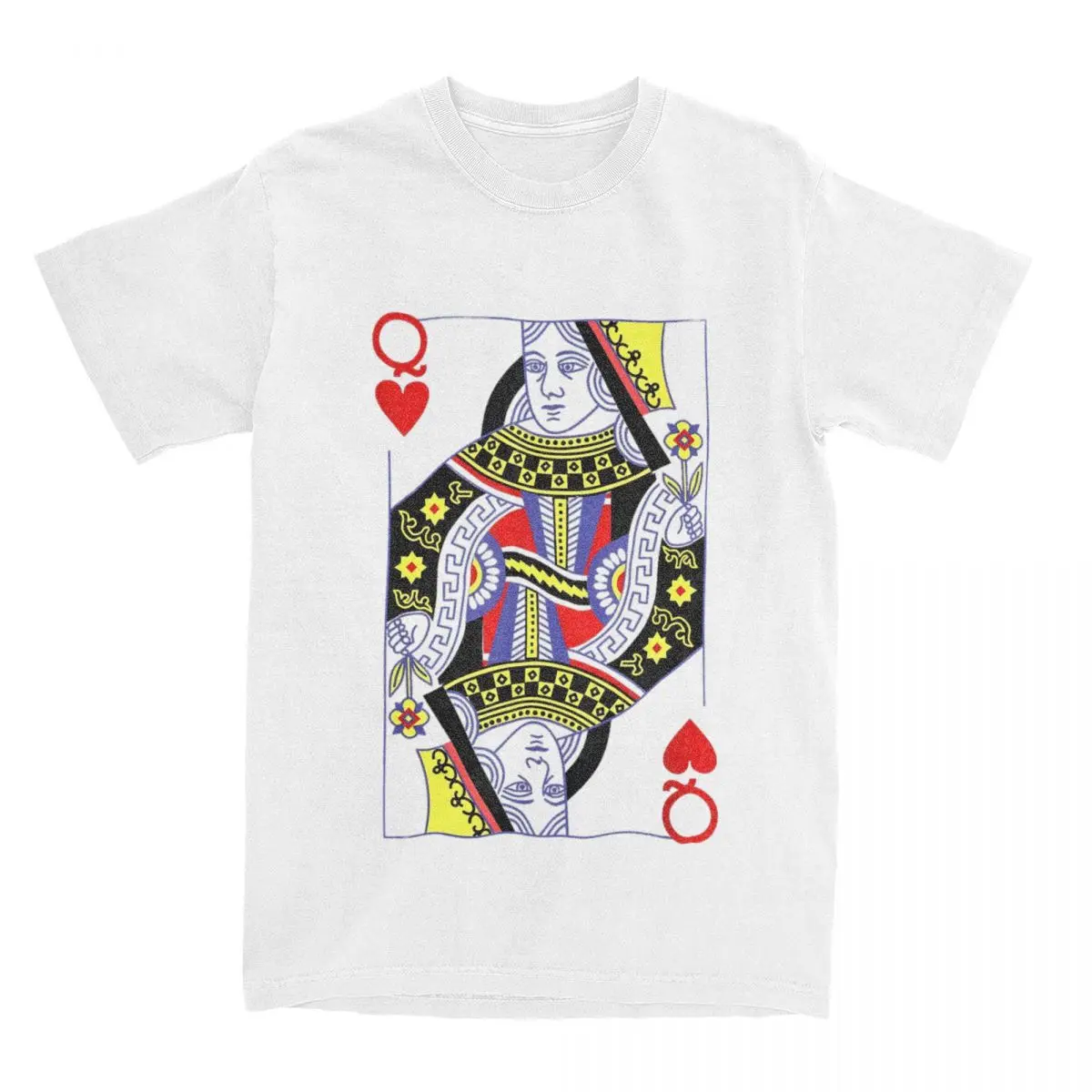 Queen Of Hearts Diamonds Club Spades Deck Of Cards Playing Cards Halloween Poker Men T Shirts Humor Tees T-Shirt Plus Size Tops