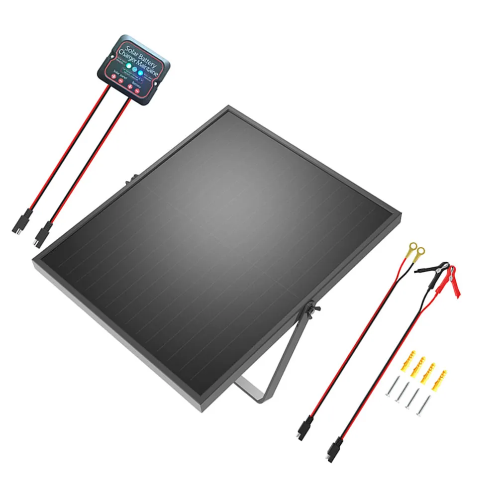 25W 12V For Solar Panel Kit With Smart MPPT Controller And Adjustable Bracket Smart Charge Management For 12V Batteries