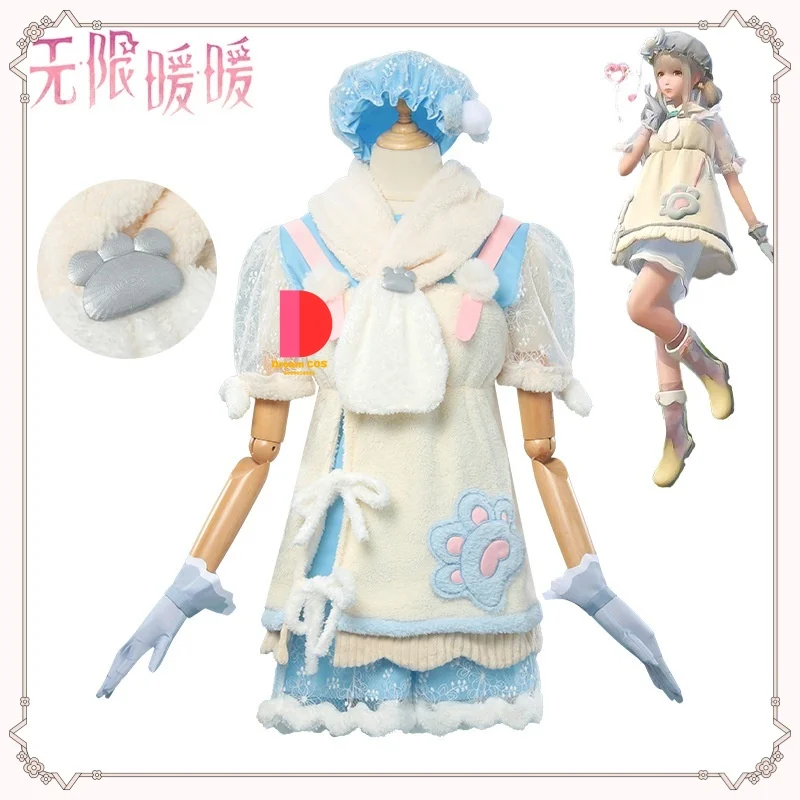 

Infinite Nikki Open The World Cleaning Coverall Dress Role-playing As Game Characters with Identical Outfits Cosplay Costume