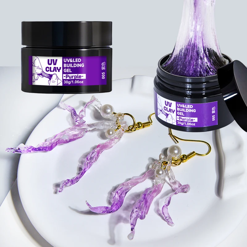 16 colors of UV resin putty -30g/10.06oz per bottle, a multifunctional adhesive suitable for crafts, artworks, molds view 6