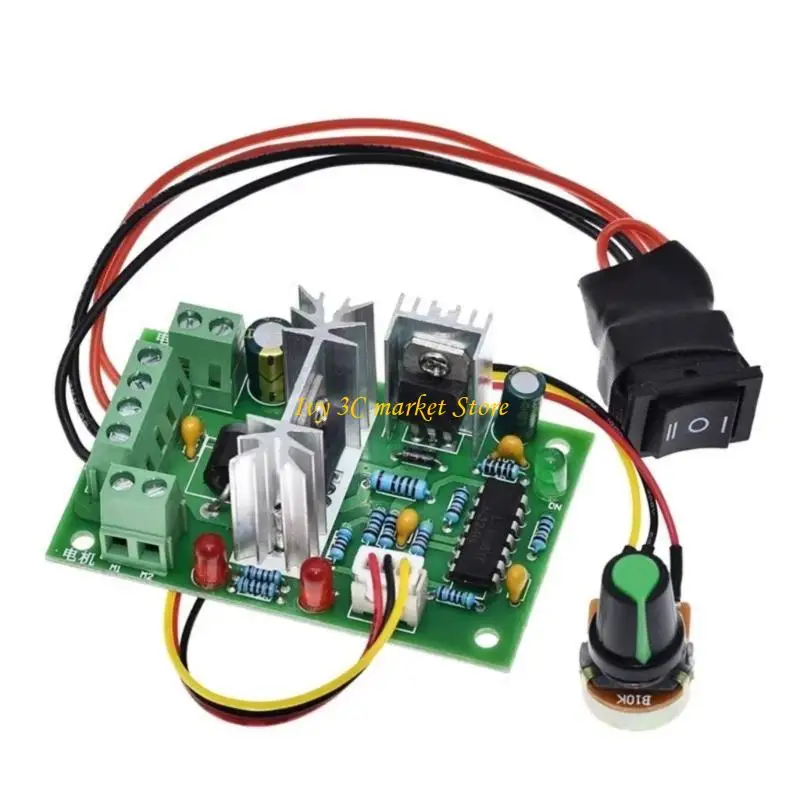 

D7YC DC10-30V Motor Speed Regulator 120W PWM Speed Controller 10V 12V 24V 30V Adjust