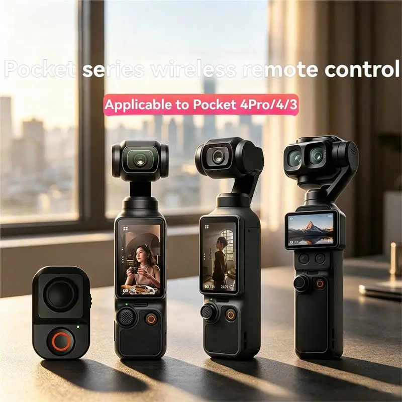 Wireless Remote Shutter Controller For DJI Osmo Pocket 4P/4/3 Photography Accessory