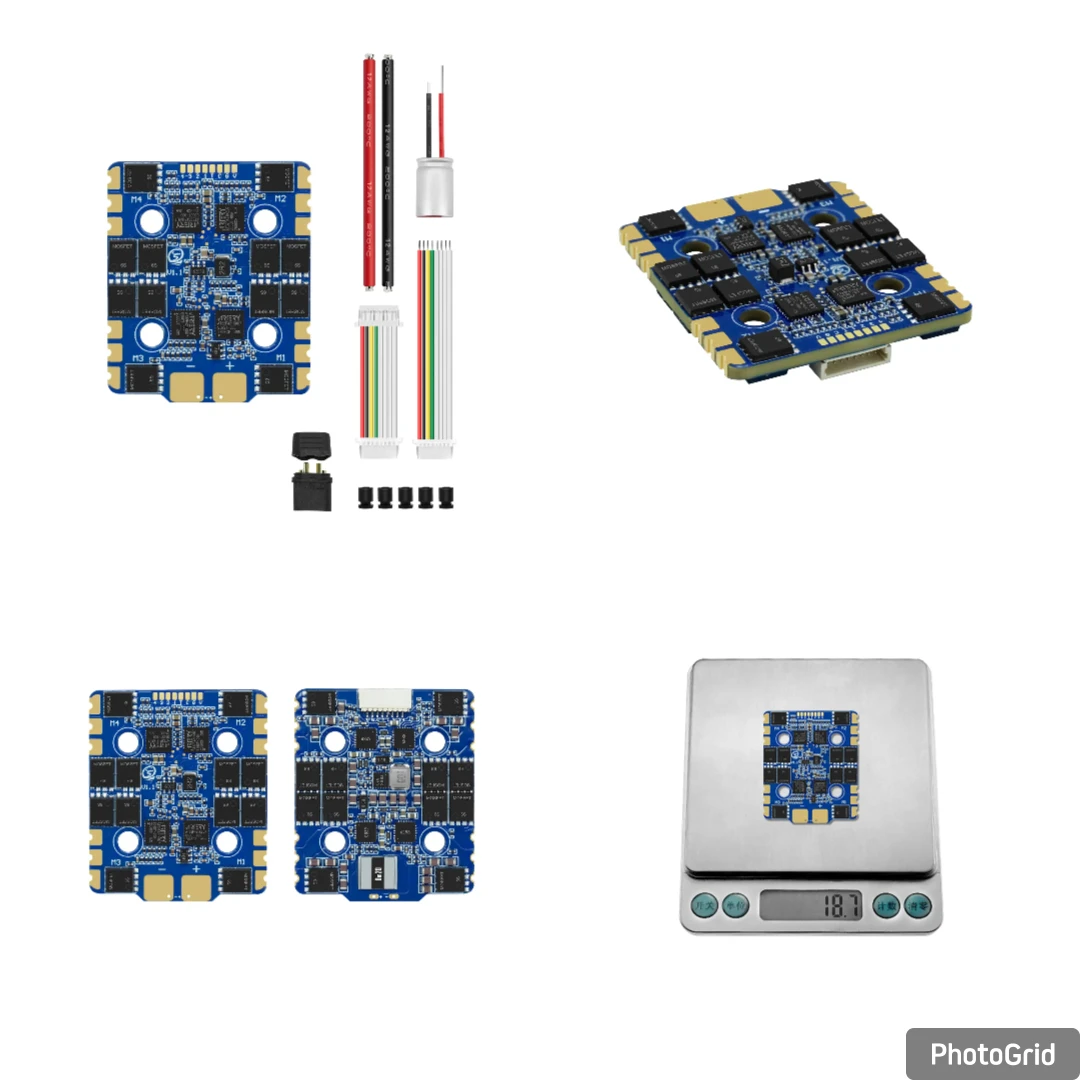 SEQURE Blueson A1 ESC 6S 65A / 8S 70A 20mm Hole Spacing 128KHz 4IN1 Electronic Speed Controller for FPV Drones Racing &Freestyle