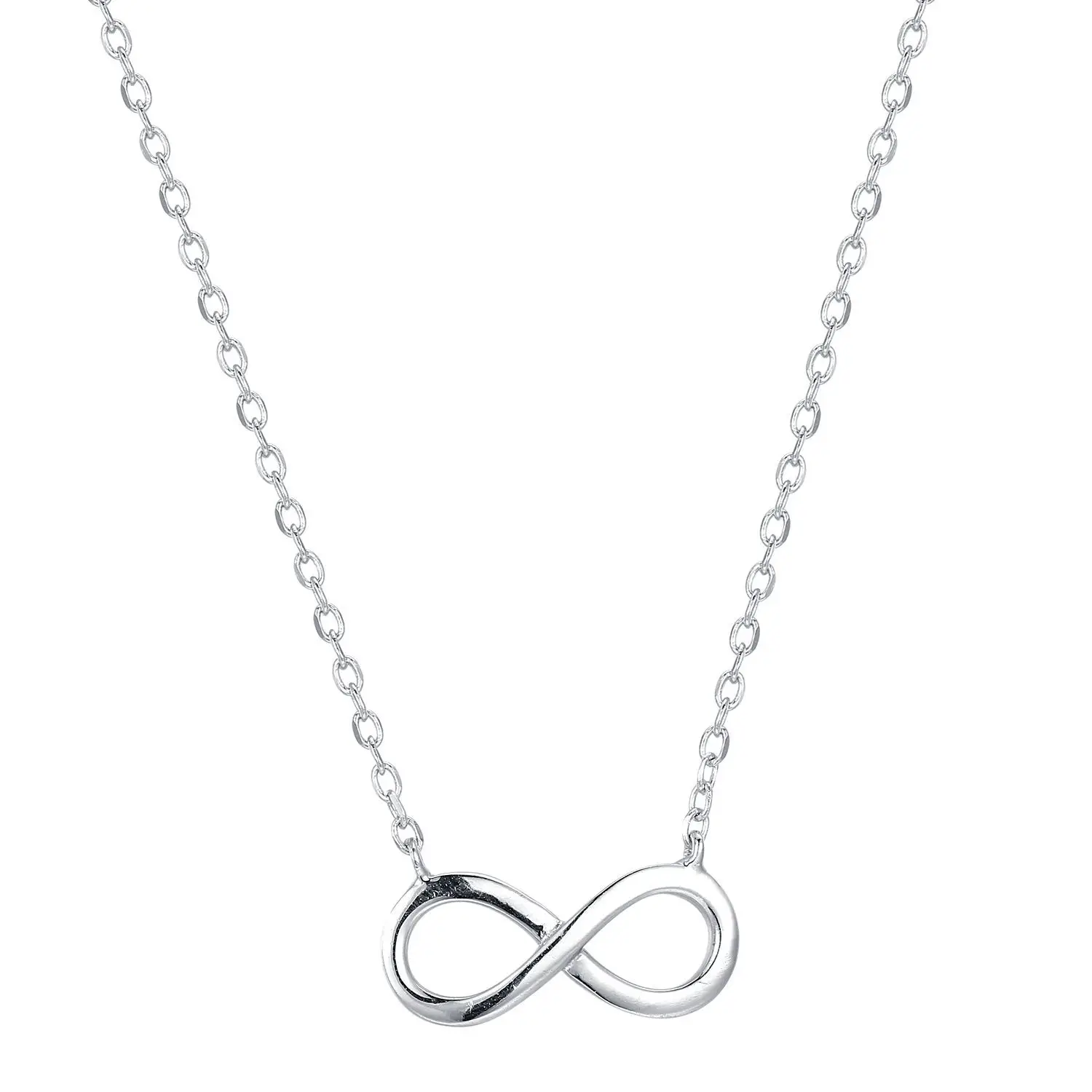 

2023 New Hot selling 925S silver minimalist infinite symbol pendant with collarbone, high-quality temperament female necklace