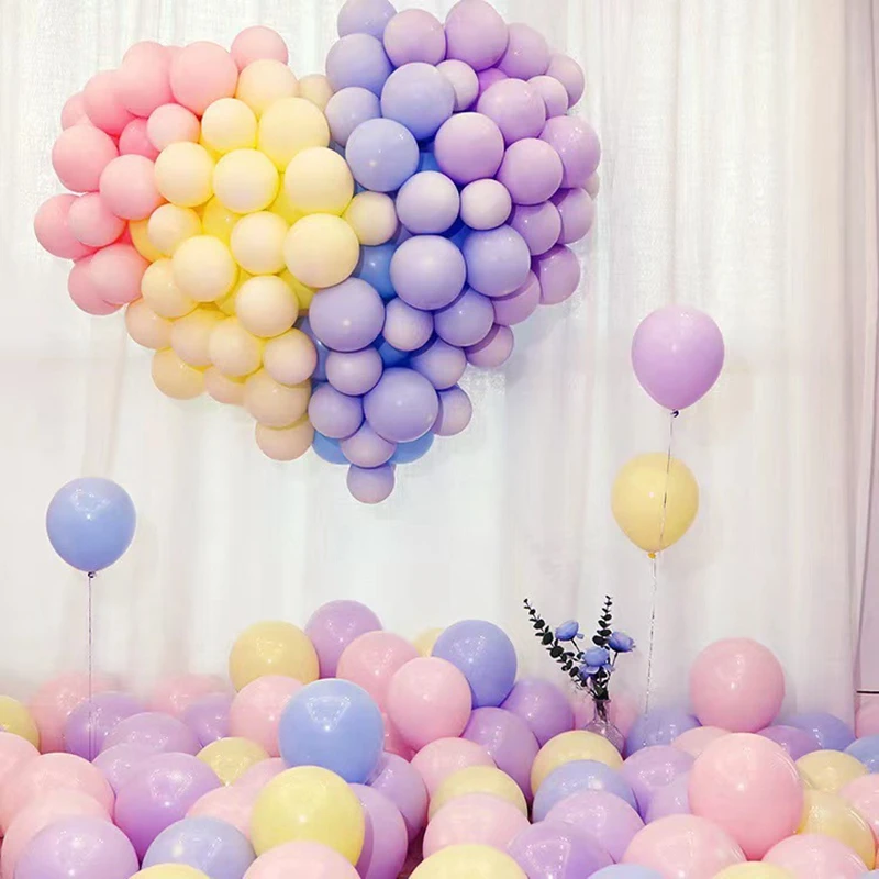 100/200pc Süßigkeiten Macaron Latex Ballon Kinder Party Dekoration Geburtstags feier Dekor