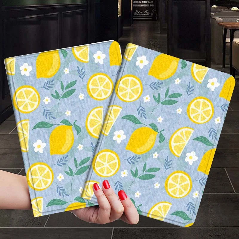 

Cartoon Lemon Fruit Pattern Case For iPad Air Mini 9.7 2 4 5 11 6th 7th gen 13 3 1 2 4 5 6 7 7.9 10.9 10.5 Inch Tablet