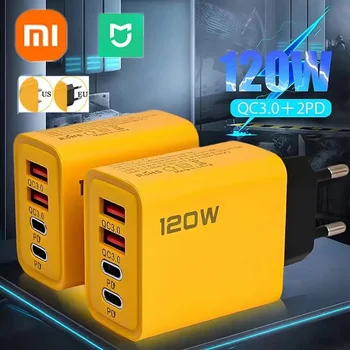 3.0 120W Usb hızlı şarj tipi C hızlı şarj şarj adaptörü Iphone Samsung Xiaomi Pd Usb şarj hızlı şarj