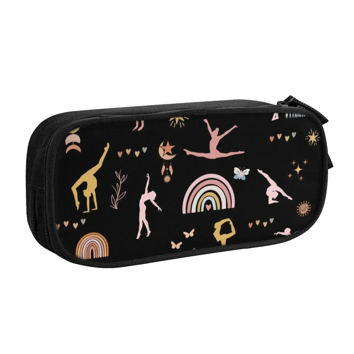 Dance Rhythmic Gymnastics Customized Korean Pencil Case Boy Girl Large Storage Pencil Bag Pouch Students Stationery