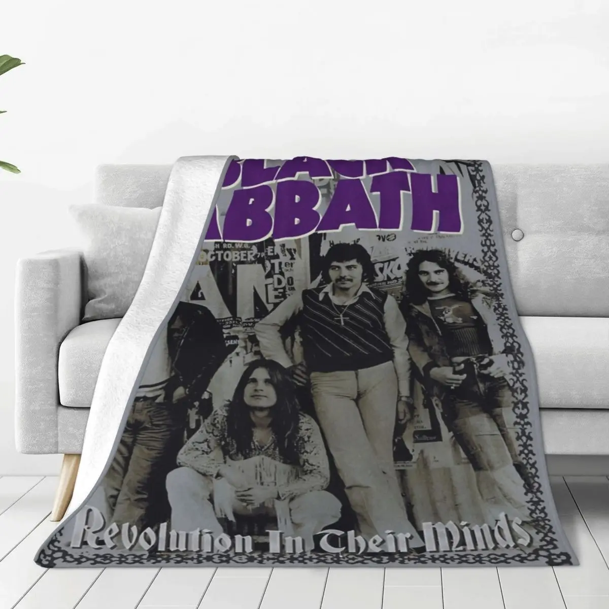 Retro Black Sabbaths Band Blanket Fleece Textile Decor Heavy Metal Relax Ultra-Soft Throw Blankets for Bedding Outdoor Rug Piece