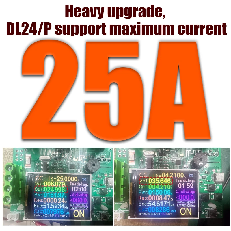 Dl24 150W 20A Dc Tápegység Usb Tester Electronic Load Lítium