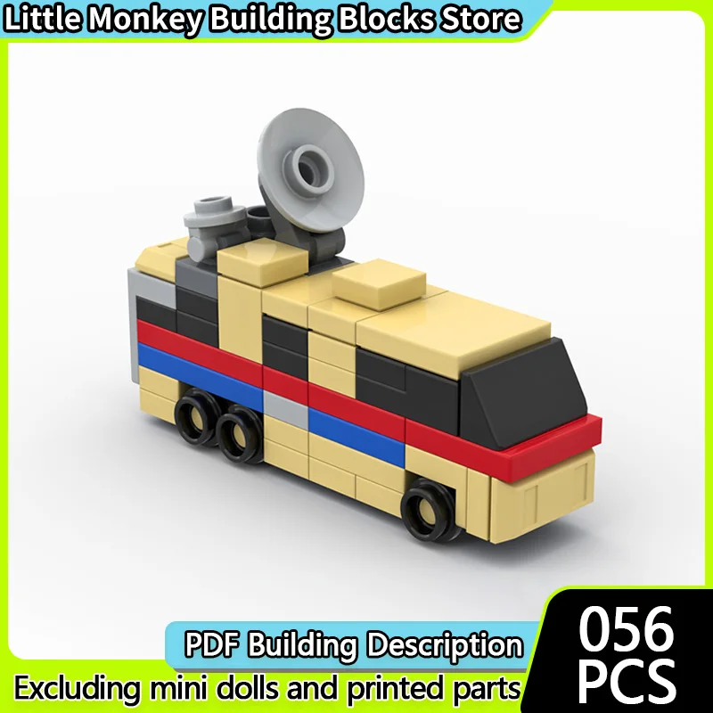 

City Car Model MOC Building Bricks Recreational Vehicle Modular Technology Children Holiday Gifts Assemble Toys Suit