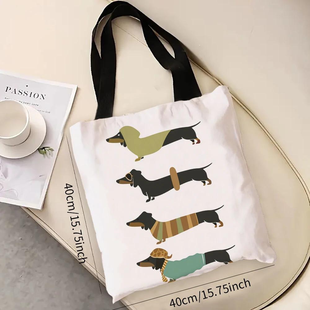 

1 шт., сумка через плечо для собак «Причудливые чудеса», универсальная универсальная сумка для покупок для ежедневного использования, продуктовая сумка 7,3