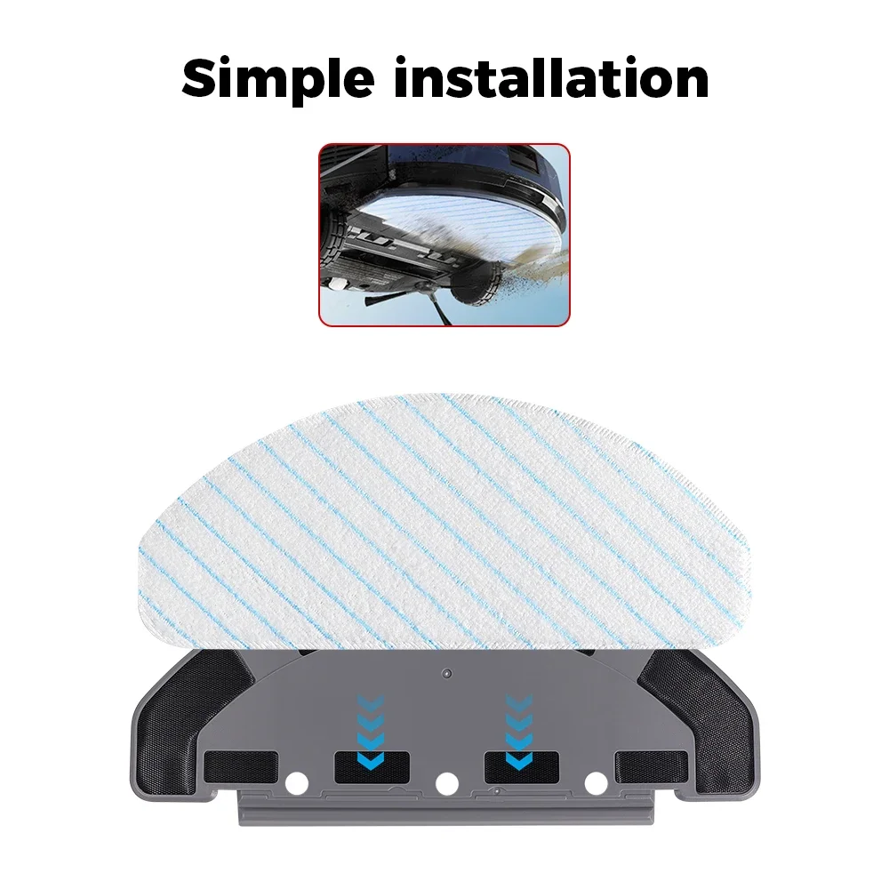 100 قطعة قماش ممسحة قوية يمكن التخلص منها لـ Ecovacs Deebot Ozmo T8 T8 + T8 AIVI T8 Max T9 T9 + T9 AIVI N8 N8 + N8 Pro N8 Pro + Robot Vacuum