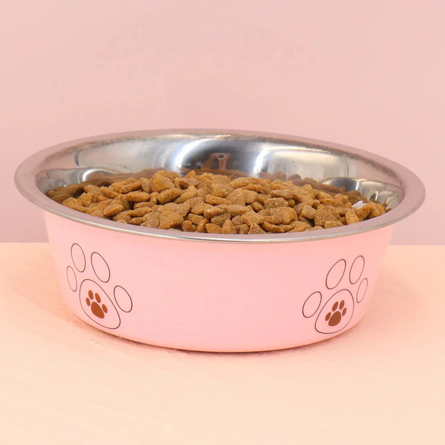 Durable, High-Quality Stainless Steel Pet Bowl - Perfect Choice for Owners of Sloppy Eaters Looking for Stability and Non-Slip G