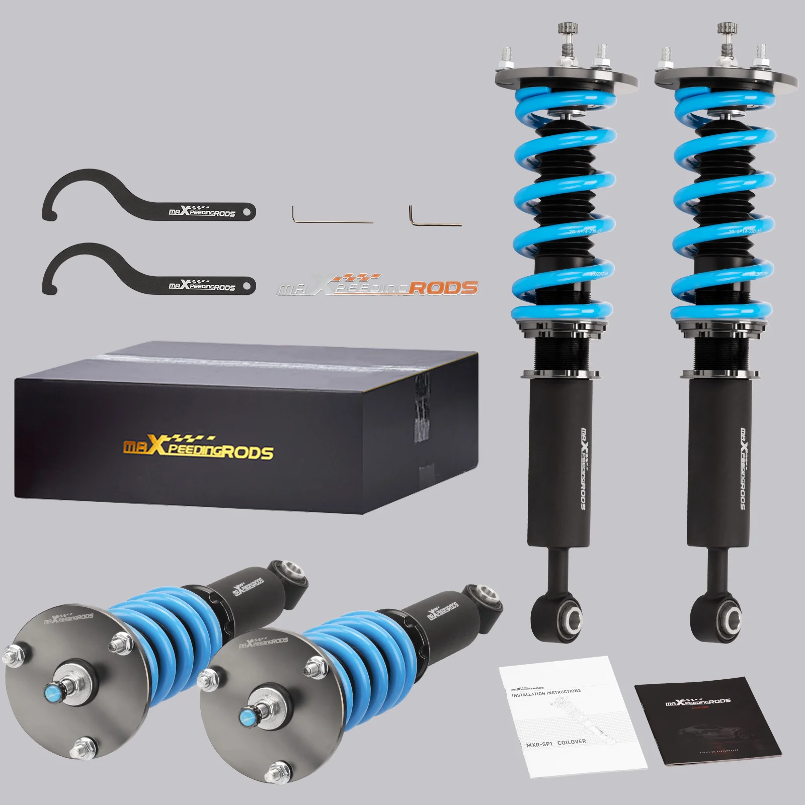 24 Way Damper Coilovers Lowering Suspension Kit for Lexus LS430 UCF40 01-06 T6 Coil Suspension