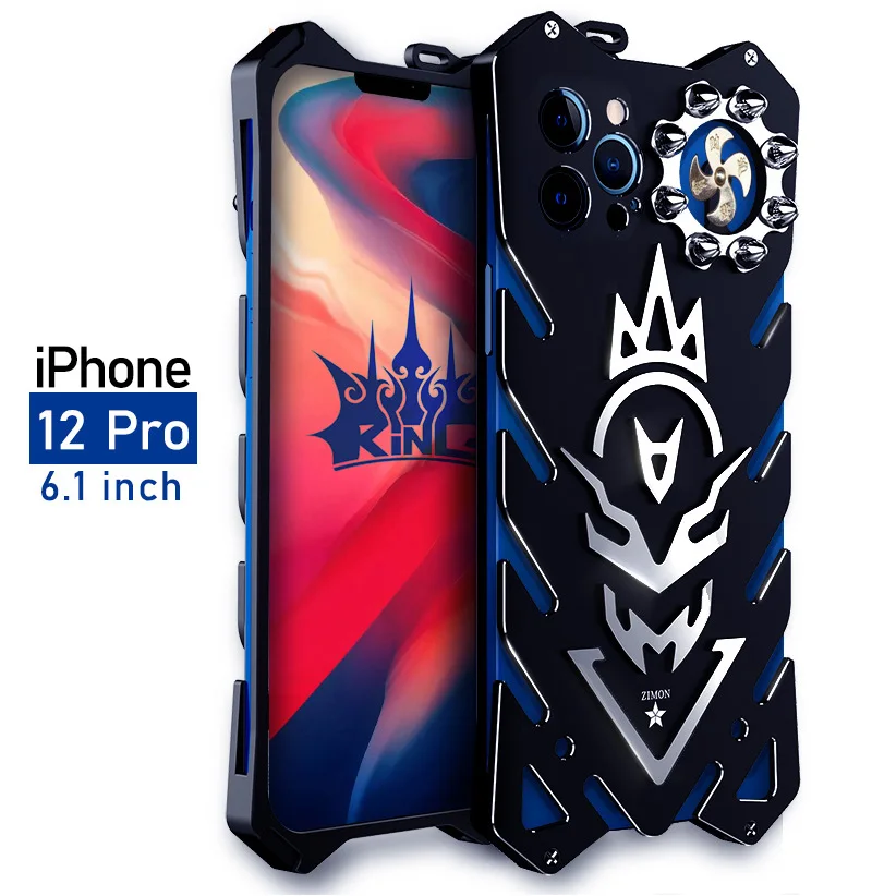 

Zimon Phone Case For Iphone12 Pro Zimon Luxury New Thor Heavy Duty Armor Metal Aluminum Phone Cases For Iphone 12 Pro Mini Cover