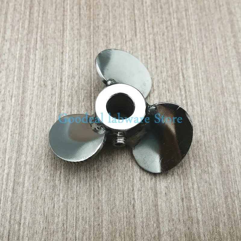 1pcs Stainless Steel Impeller type disperse agitating paddle,Lab Screwing Three-blade stirring Paddle DIA60mm to 200mm