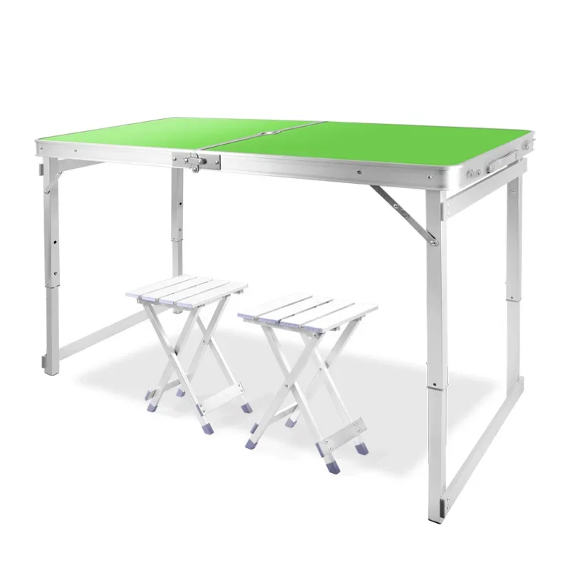 Folding table outdoor portable folding table simple household small table folding dining table and chairs