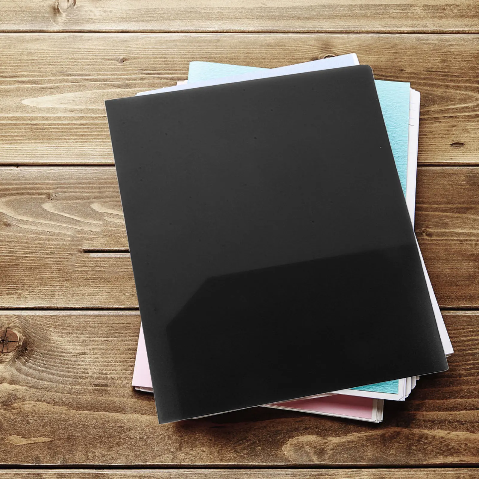 

6Pcs Heavy Duty Plastic A4 Folders with Two Pockets Aesthetic School Supplies Document Organizer for Presentations Projects