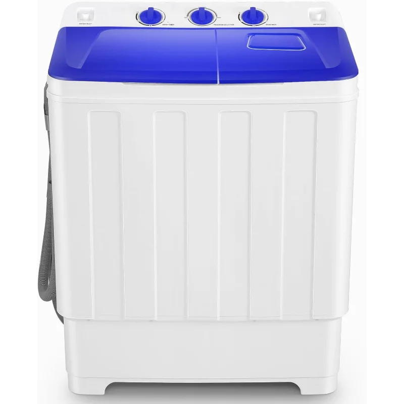 

Портативная стиральная машина Nictemaw, емкость 30 фунтов, комбинированная стиральная машина и сушилка 2 в 1, компактная стиральная машина с двойной ванной (19 фунтов)